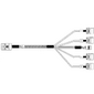 Кабель Amphenol RHS36-3395 HDmSAS SFF8643 -to- 4*SATA + Sideband,  100cm