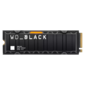 WD SSD Black SN850X,  1.0TB,  M.2 (22x80mm),  NVMe,  PCIe 4.0 x4,  3D TLC,  R / W 7300 / 6300MB / s,  IOPs 800 000 / 1 100 000,  TBW 600,  DWPD 0.3,  with Heat Spreader  (12 мес.)