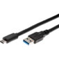 Кабель-адаптер USB 3.1 Type-Cm --> USB 3.0 Am,  2м Aopen / Qust <ACU401-2M>