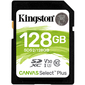 SecureDigital 128Gb Kingston SDS2 / 128GB {SDXC Class 10 UHS-I U3 Canvas Select Plus}