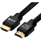 Greenconnect Кабель 1.0m HDMI версия 2.0,  HDR 4:2:2,  Ultra HD,  4K 60 fps 60Hz / 5K*30Hz,  3D,  AUDIO,  18.0 Гбит / с,  28 / 28 AWG,  OD7.8mm,  тройной экран,  черный нейлон,  AL корпус черный,  GCR-51307