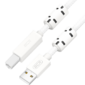 GCR Кабель Premium 1.5m USB 2.0,  AM / BM,  белый нейлон,  ферритовые кольца,  28 / 24 AWG,  экран,  армированный,  морозостойкий,  GCR-54212