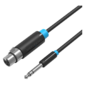 Кабель Vention аудио Jack 6.5 M / XLR F - 3м
