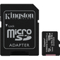 Micro SecureDigital 128Gb Kingston SDCS2 / 128GB {MicroSDXC Class 10 UHS-I,  SD adapter}