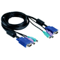 Cable Kit for DKVM Products,  PS / 2 keyboard cable,  PS / 2 mouse cable,  Monitor cable,  3m length