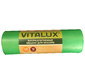 Пакеты мусорные VitAluX Био 120л 15мкм зеленый в рулоне  (упак.:10шт)  (2128)