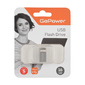 Флеш-накопитель GoPower MINI 16GB USB2.0 металл серебряный  (1 / 50 / 1000)