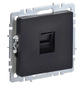 IEK BR-K10-1-K02 BRITE Роз. комп. RJ45 кат.5E РК10-БрЧ черн.