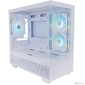 Корпус 1STPLAYER MIKU Mi5 ARGB White  /  mATX  /  3x120mm ARGB fans  /  Mi5-WH-2FC7R-W-1FC7-W
