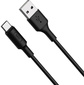 Кабель Hoco X25 Soarer X25 USB  (m)-USB Type-C  (m) 1м черный коробка