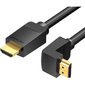 Vention AAQBI Кабель HDMI High speed v2.0 with Ethernet 19M / 19M угол 270 - 3м