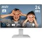Монитор 23.8" MSI PRO MP2412W White  (VA,  1920x1080,  D-Sub+HDMI+DP,  1 ms,  178° / 178°,  300 cd / m,  4000:1  (100M:1),  100Hz)