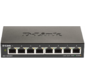 D-Link DGS-1100-08V2 / A1A,  L2 Smart Switch with 8 10 / 100 / 1000Base-T ports   (8 PoE ports 802.3af / 802.3at  (30 W),  PoE Budget 64 W).8K Mac address,  802.3x Flow Control,  Port Trunking,  Port Mirroring,  IGM