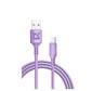 Defender Кабель F207,  USB 2.0  (AM) - Type C,  1метр,  2.4А,  силиконовая оплетка,  фиолетовый.