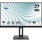 Монитор MSI PRO MP271A 27" Black  (IPS,  1920x1080,  D-Sub+HDMI+DP,  1 ms,  178° / 178°,  300 cd / m,  1000:1  (100M:1),  100Hz,  MM)
