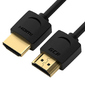 Greenconnect Кабель SLIM 0.5m HDMI 2.0,  черный Slim,  OD3.8mm,  HDR 4:2:2,  Ultra HD,  4K 60 fps 60Hz,  3D,  AUDIO,  18.0 Гбит / с,  32 / 32 AWG,  GCR-51592