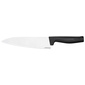Нож кухонный Fiskars Hard Edge  (1051747) стальной разделочный лезв.200мм прямая заточка черный