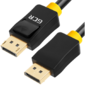 Greenconnect Кабель 2.0m DisplayPort v1.2,  20M / 20M,  черный,  28 / 28 AWG,  GCR-DP2DP-2.0m