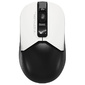 Мышь A4Tech Fstyler FB12 белый / черный оптическая  (1200dpi) беспроводная BT / Radio USB  (3but)