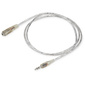 Кабель-удлинитель аудио Buro CAB025-1m Jack 3.5  (m) / Jack 3.5  (f)1м. прозрачный