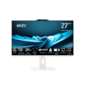 MSI Pro AP272P 14M AiO 27" FHD  (1920x1080)IPS AG Non-touch,  Core i5-14400  (2.5GHz),  8Gb DDR4 (1x8Gb),  512GB SSD M.2,  Intel UHD,  WiFi,  BT,  camera,  WirelessKB&mouse Eng / Rus, No OS, 1y war-ty,  White