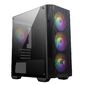 MSI MAG FORGE M100A,  MATX,  BLACK,  WINDOW,  2x3.5",  Compatible with 2.5"  (Max up to 4x2.5"),  1xUSB 3.2 Gen 1,  2xUSB 2.0,  FRONT 3x120mm ARGB,  REAR 1x120mm ARGB