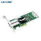 Network Interfaced Card LR-LINK LREC9702EF-2SFP,  1000BASE-X Fiber PCIe x4 NIC  (Dual SFP),  Intel 82576,  2 x SFP. Analogs: Allied Telesis AT-2911SFP / 2 ,  Silicom: PEG2SFPi6 ,  Intel: E1G42EF