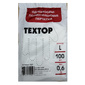 Перчатки п / э Textop L  (упак.:100шт) прозрачный  (T527)