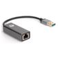 VCOM DU312M Кабель-переходник USB 3.0  (Am) --> LAN RJ-45 Ethernet 1000 Mbps,  Aluminum Shell