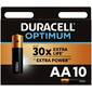 Батарея Duracell Alkaline LR6 Optimum AA  (10шт) блистер