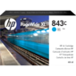 HP 843C 400-ml Cyan Ink Cartridge