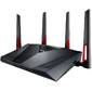 ASUS WiFi Router RT-AC88U WLAN 3167 Мbps,  Dual-band 2.4GHz+2x5.1GHz,  802.11 ac + 8 x LAN RG45 GBL + 1xWAN GBL + 1xUSB 3.0 + 1 x USB 2.0 4x ext Antenna