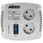 Stabilizer POWERMAN AVS 1000C,  step-type regulator,  1000VA  /  500W,  150-280V,  the maximum input current is 8A,  2 eurosockets,  IP-20,   floor standing,  151mm x 126mm x 123mm,  2kg.