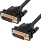 Greenconnect Кабель DVI-D 20.0m,  25M / 25M,  черный,  позолоченные контакты,  ферритовое кольцо,  двойной экран,  OD 8.5mm,  28 / 26 AWG,  GCR-52158