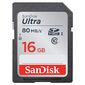 Флеш карта SD 16GB SanDisk SDHC Class 10 SecureDigital UHS-I Ultra 80MB / s