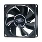 Вентилятор DEEPCOOL Xfan80 80x80x25мм  (240шт. / кор,  пит. от БП,  черный,  1800об / мин)  Color BOX