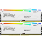 Память оперативная /  Kingston 32GB 6000MT / s DDR5 CL30 DIMM  (Kit of 2) FURY Beast White RGB XMP