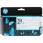 Картридж /  HP 738 130-ml Cyan DesignJet Ink Cartridge