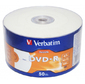 Диск DVD-R 4.7ГБ 16x Verbatim 43793,  Printable  (50шт. / уп.)