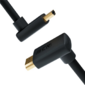 GCR Кабель 3.0m HDMI 2.0,  M верхний угол  / M верхний угол,  черный,  HDR 4:2:2,  Ultra HD,  4K 60 fps 60Hz / 5K*30Hz,  3D,  AUDIO,  18.0 Гбит / с,  28 / 28 AWG,  GCR-52311