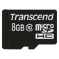 Флеш карта microSD 8GB Transcend microSD HC Class 10