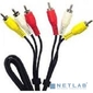 Rexant  (17-0202) Шнур  3х3 RCA  1.5М