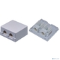 Внешняя сетевая розетка NEOMAX [NM-SMB-KJ45-U5E-2PD-102-WH] Cat.5E, UTP,  2 порта,  цвет белый