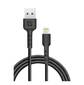 Defender USB кабель F181,  USB 2.0  (AM) - Apple Lightning  (M),  1метр,  2.4А,  нейлоновая оплетка,  чёрный.