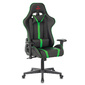 Кресло игровое Бюрократ VIKING ZOMBIE A4 GN черный / зеленый искусственная кожа