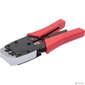 Cabeus HT-500R Инструмент обжимной для RJ-45  (8р8с),  RJ-11 / 12  (6р6с,  6р4с,  6р2с),  профессиональный,  с храповым механизмом