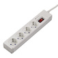 Сетевой удлинитель Hama H-121939 1.5м  (4 розетки) белый  (пакет ПЭ)