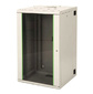 Шкаф коммутационный Lande Proline  (LN-PR20U6060-LG-111) настенный 20U 600x600мм пер.дв.стекл задн.дв.стал.лист направл.под закл.гайки 100кг серый IP20 сталь