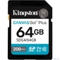 Флеш карта SDXC 64GB Kingston SDG4 / 64GB Canvas Go! Plus w / o adapter