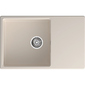 URBAN 678L white 1-чаша+крыло 780*490мм,  монтаж: врезной,  материал: кварц,  цвет: белый